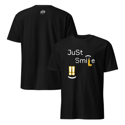 Camiseta Negra "Just Smile"